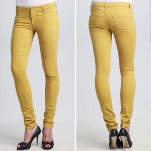 Vince CROP SKINNY ANKLE Jeans - CHARTRUESE